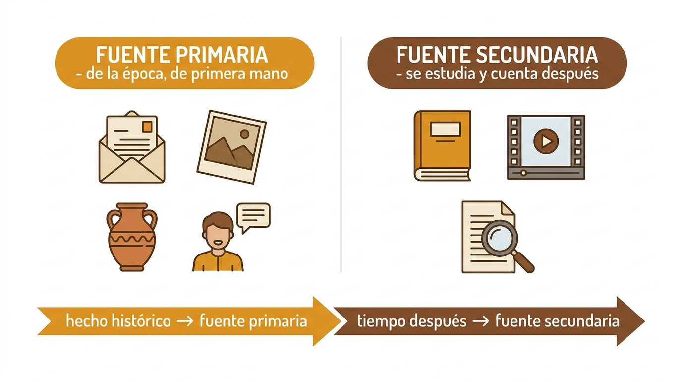 Diferencia entre fuente primaria y secundaria